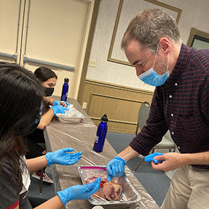 Future of Medicine - Students dissecting animal parts.